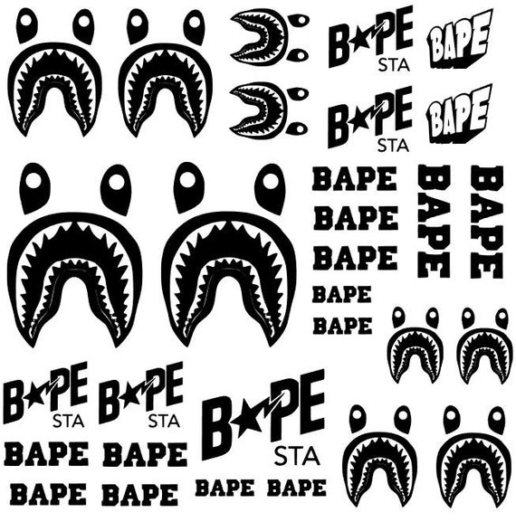 bape vans stencil