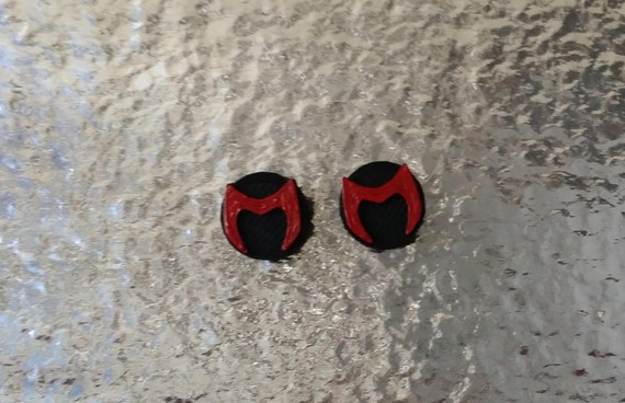 Marvel S Scarlet Witch Symbol Stud Or Dangle Earrings Etsy