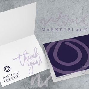 Monat Thank You Card > Printable Greeting Card > Personalized for Independent Market Partners