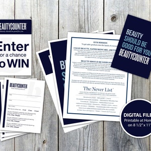 Beautycounter Sign Bundle Printable Vendor Event Signage - Etsy