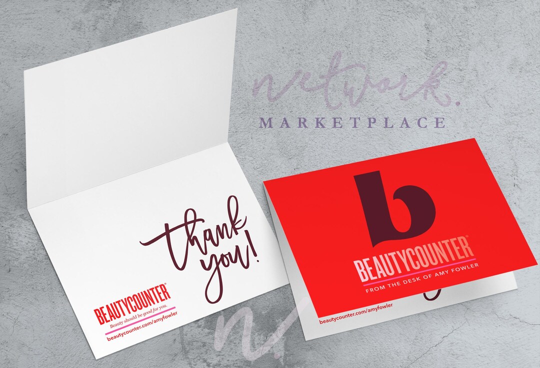 Beautycounter Thank You Card Printable Greeting Card Personalized for ...