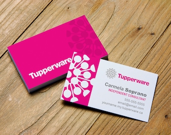 Tupperware Business Card > Printable Double-sided Design > Personalized for Independent Consultants