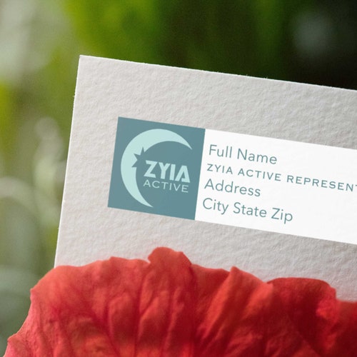 Zyia Return Address Label Printable Design Etsy