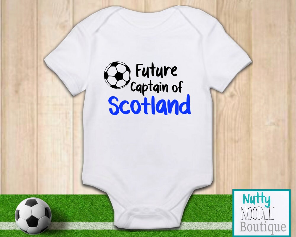 Girls Scotland's Prettiest Fan Personalised Football Babygrow Gift 
