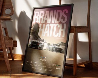 Póster de la carrera del Gran Premio de Brands Hatch de West Surrey Racing 2024