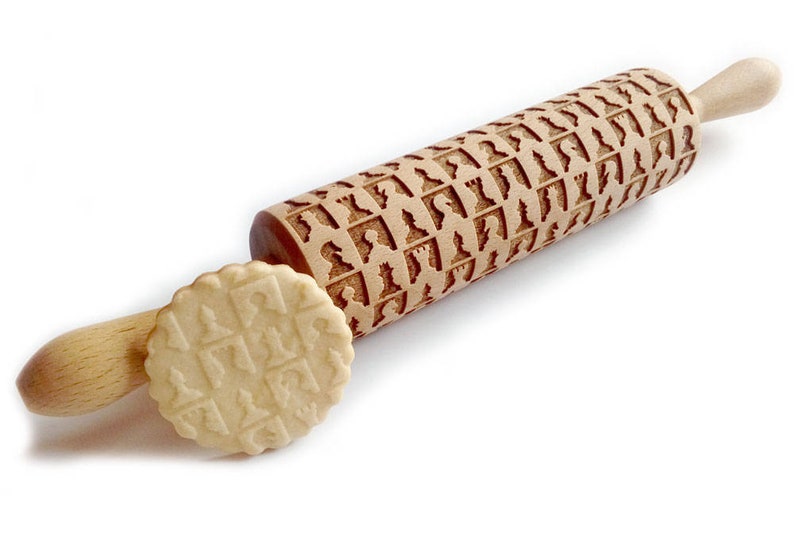 Flowers,daisies embossing cookies wooden roller engraving rolling pin baking gift,springerle carved rolling pin embossed rolling pin