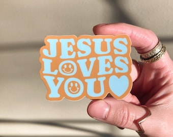 Jesus Loves You Sticker