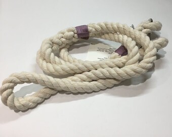 Raw Leash with Purple Whipping