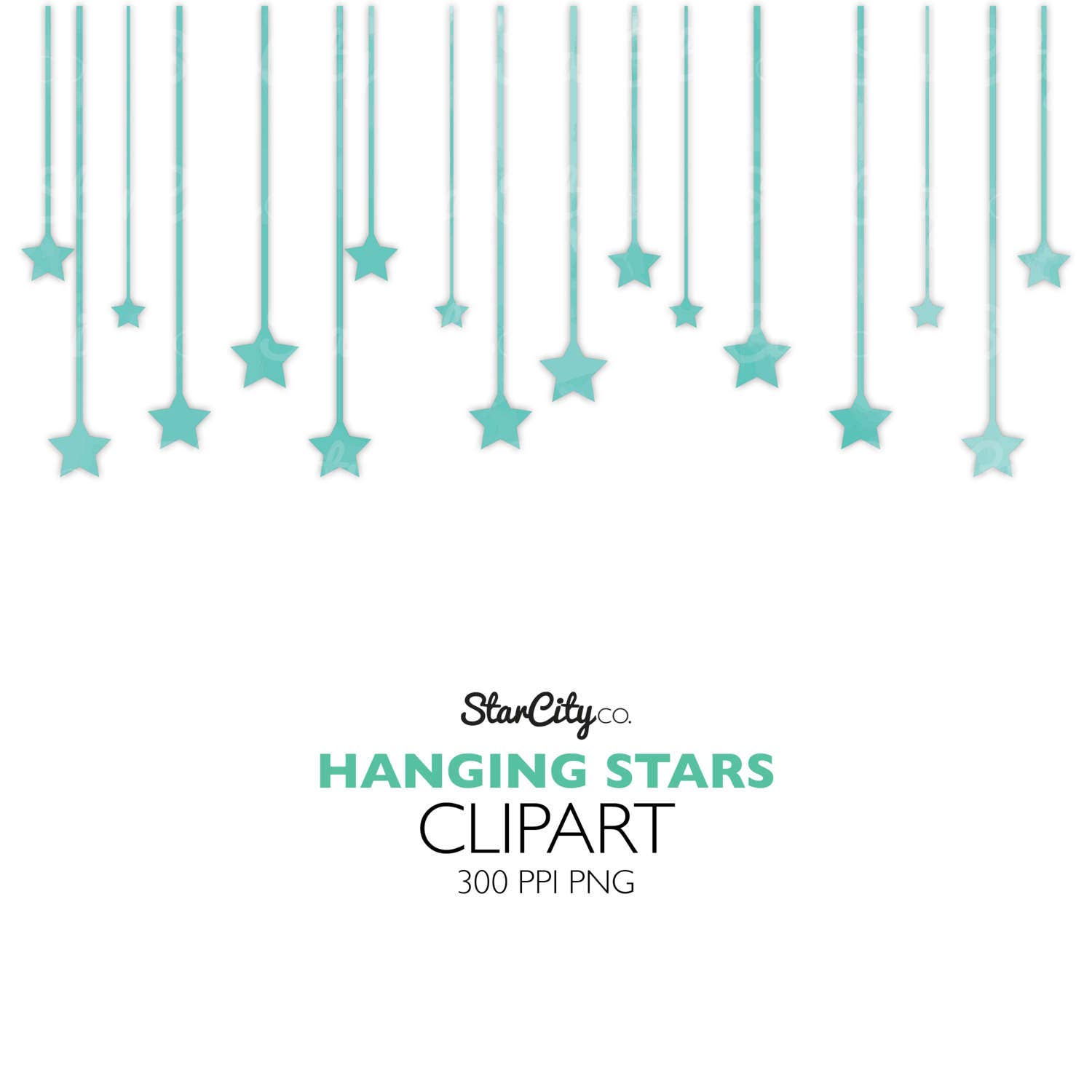 Hanging Star Clipart Star Clipart Star Graphics Hanging - Etsy México