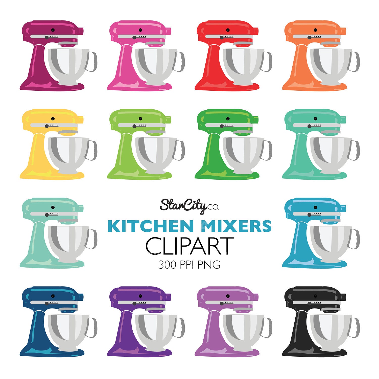 Kitchen Stand Mixer Vector Blender Baking Bakery .eps, .svg, .dxf & 1 .png  Vinyl Cutter Ready, T-shirt, CNC Clipart Graphic 0399 (Instant Download) 