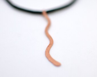 Copper Wave Pendant