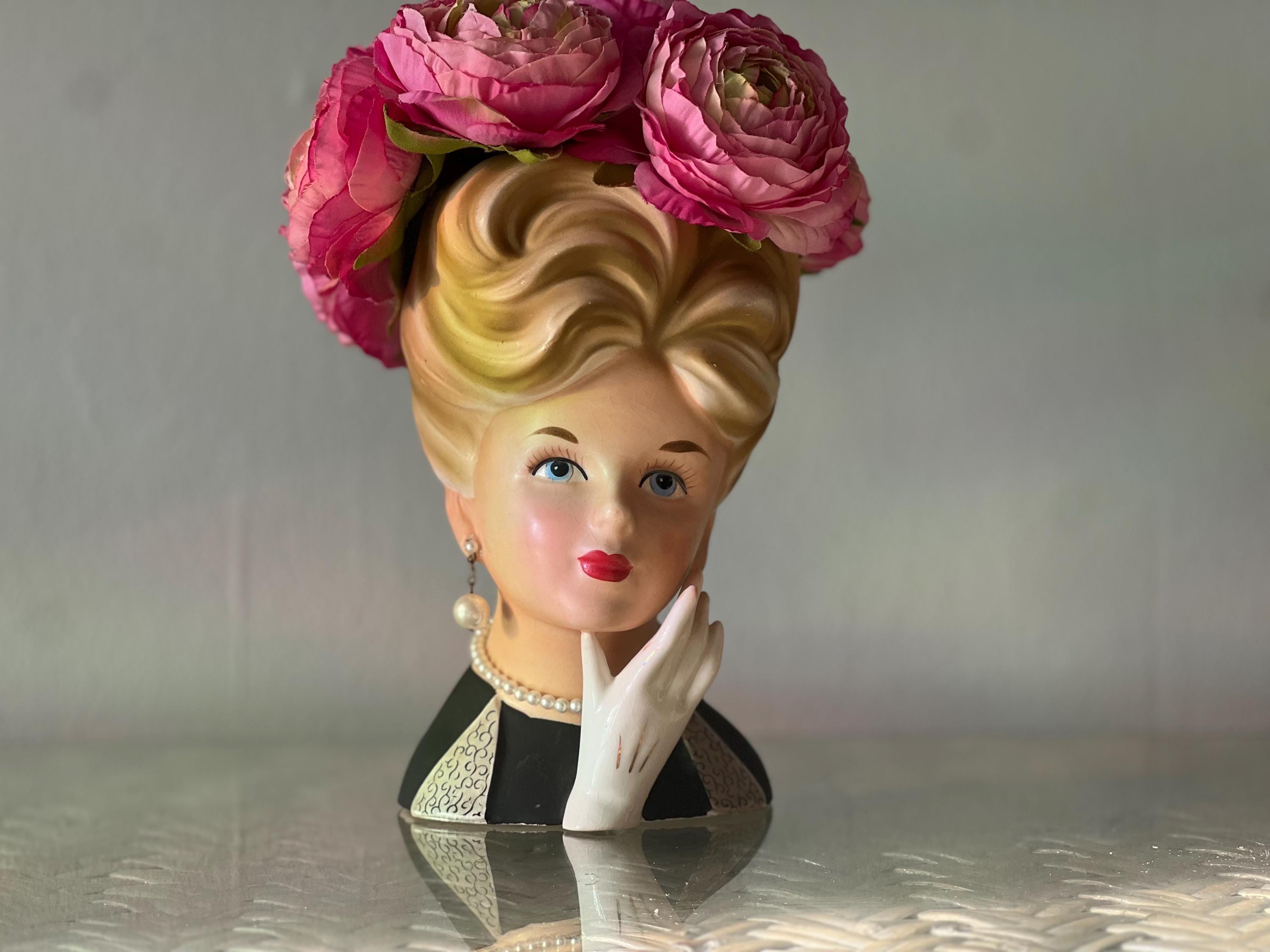 Relpo Lady Head Vase - Etsy