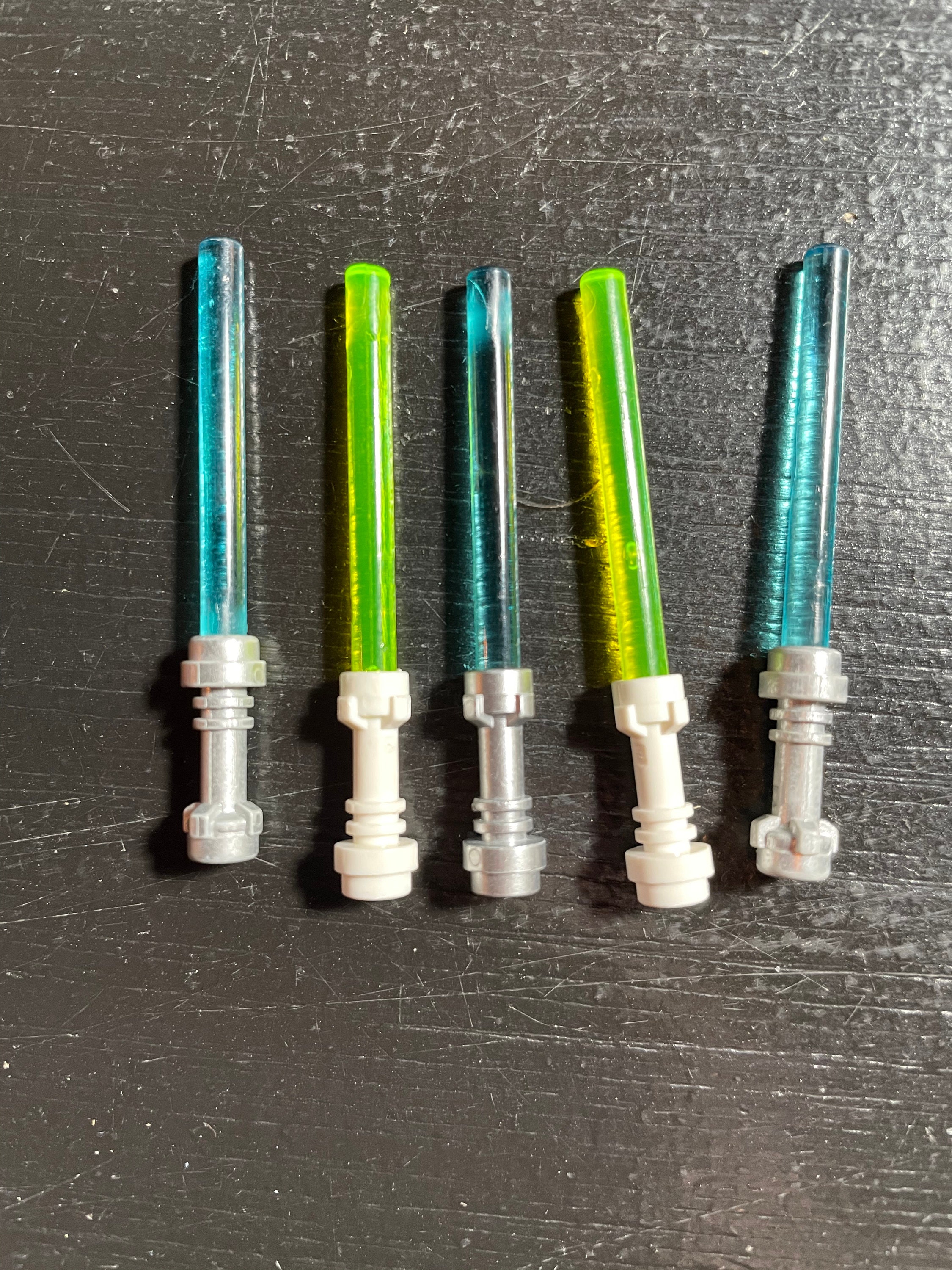 5 Authentic Lego Star Wars Lightsabers Green/Blue Obi Wan Etsy