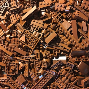 8 oz (1/2 Pound) of Reddish Brown Bulk Lego
