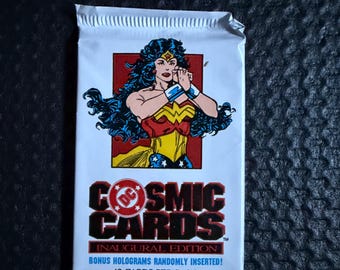 1991 DC Comics Impel Cosmic Trading Cards Factory Sealed 12 Card Pack