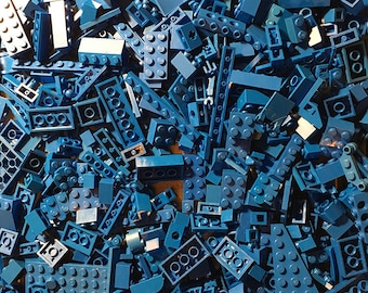 8 oz (1/2 Pound) of Blue Bulk Lego