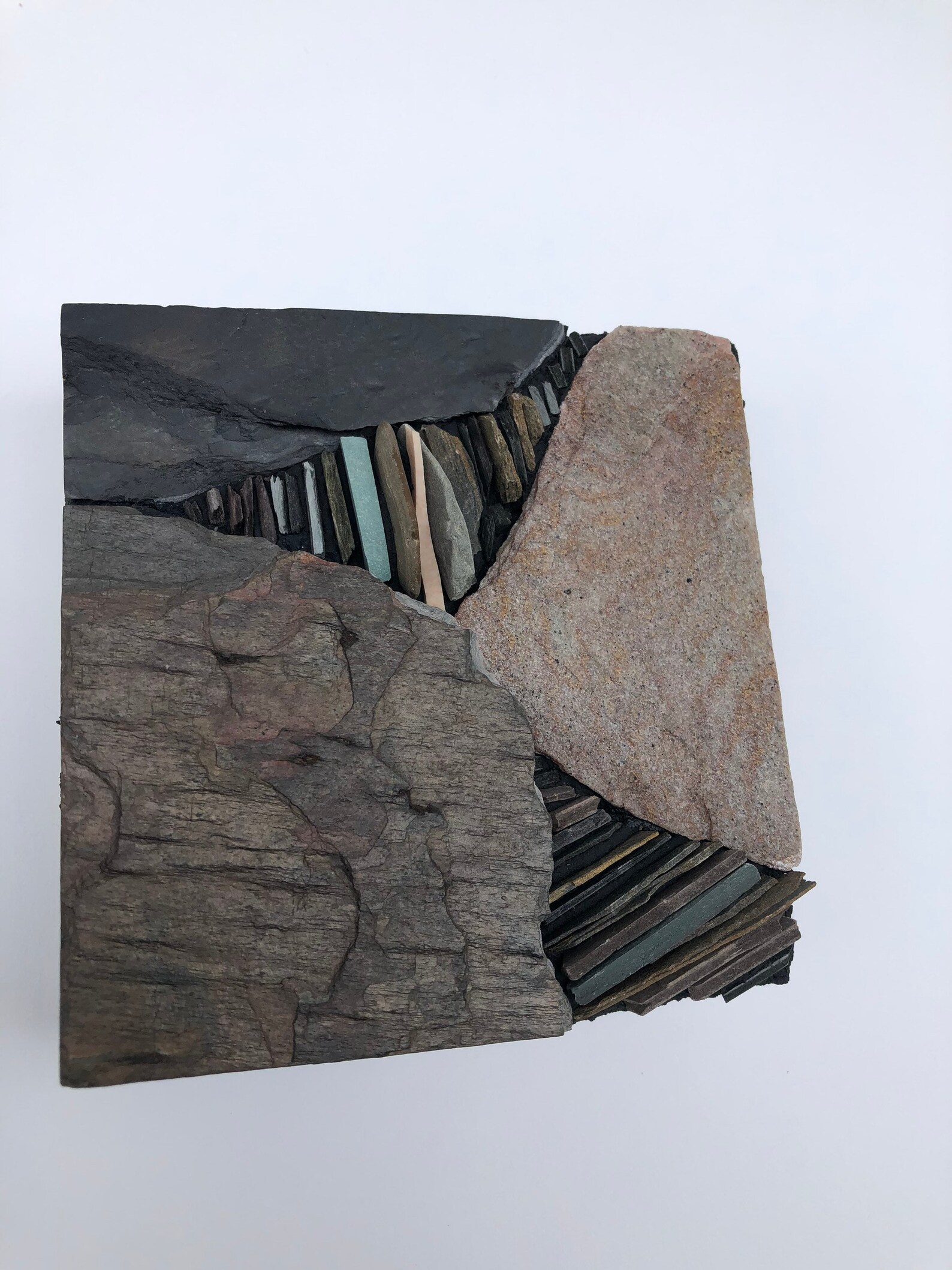 Stone Mosaic Wall Sculpture Etsy