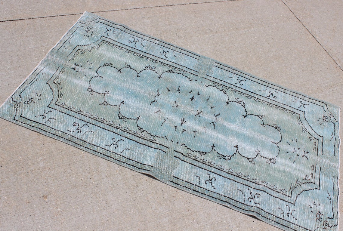 3' 8 X 6' 10 espuma de mar suave verde | Etsy