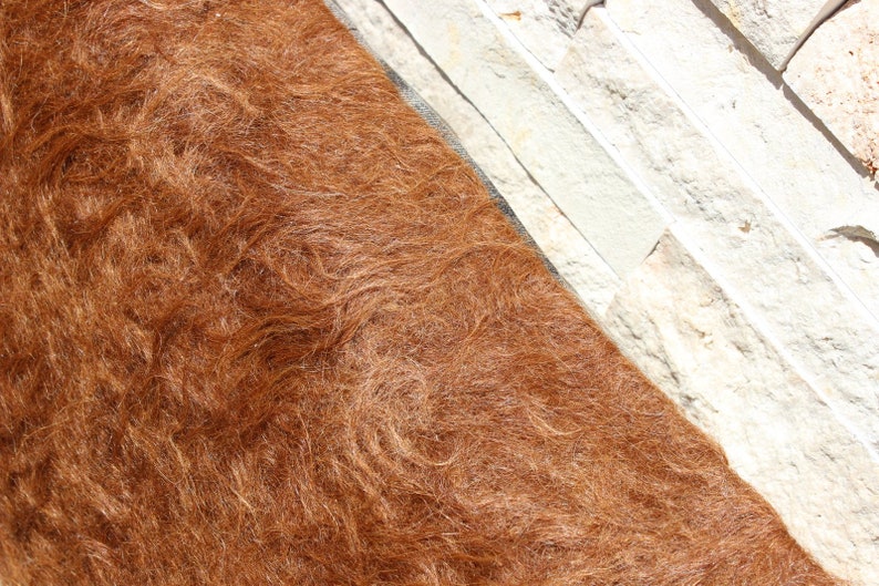 16 X 24 Rustic Medium Brown Natural Goat Hair Blanket Lumbar Etsy