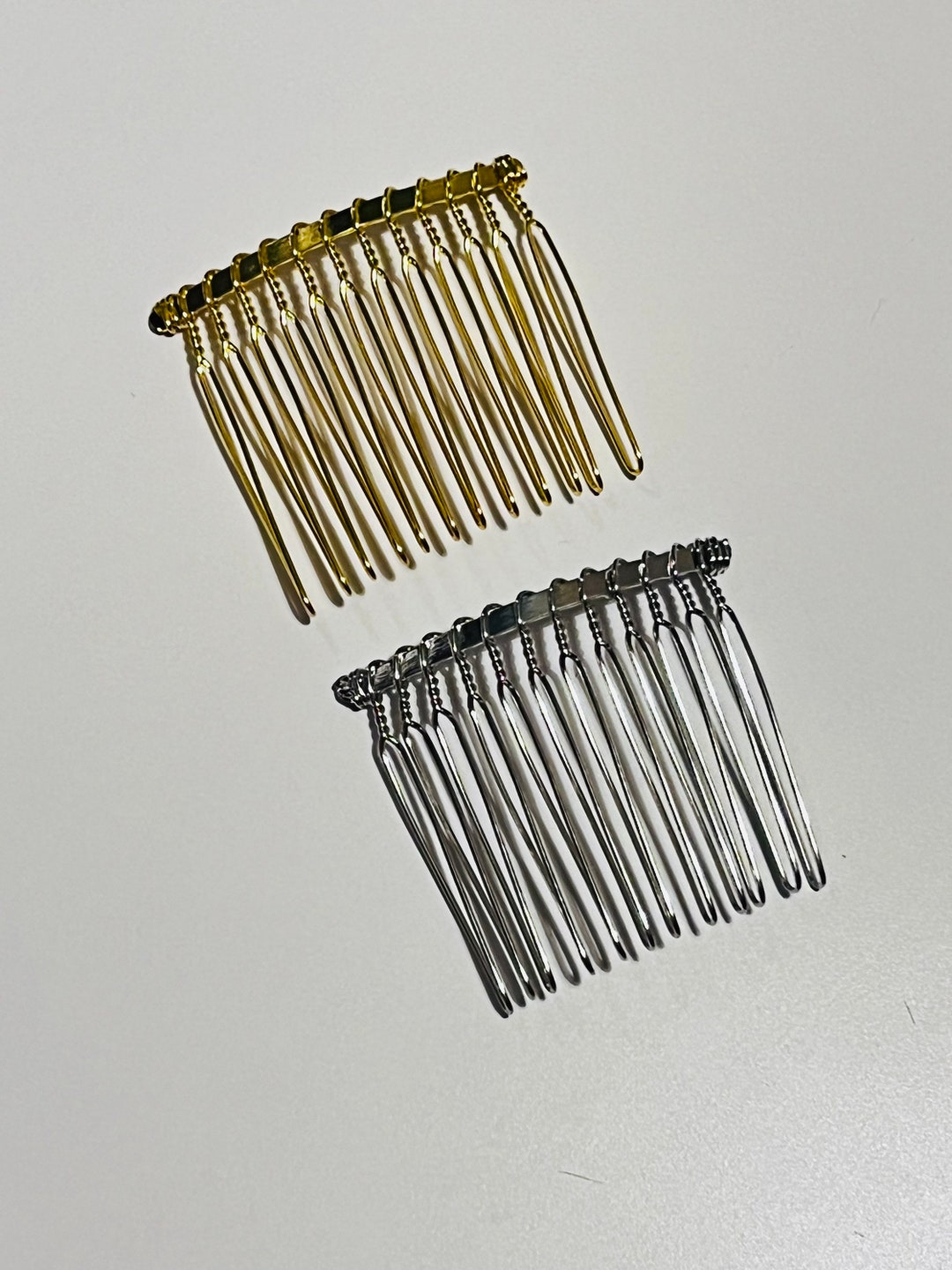 12 Teethes Hair Combs Metal Wire Hair Combs for Wedding Veil Etsy