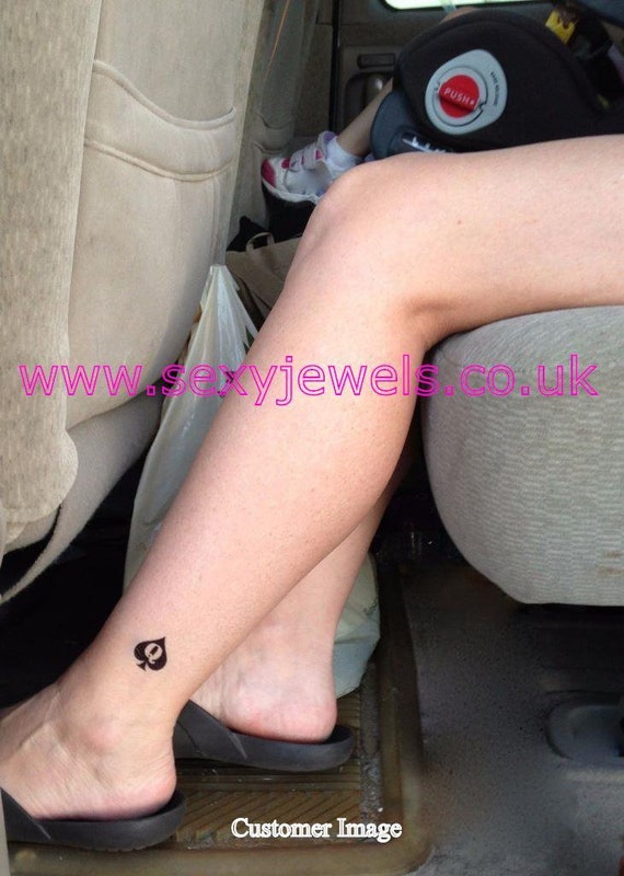 Sodom Back Patch Königin Der Spaten Temporäres Tattoo QOS Hotwife Cuckold Swinger BBC Slut Cuck - Large - Sexy Juwelen - Schweiz Femdom Aufkleber Swinger
