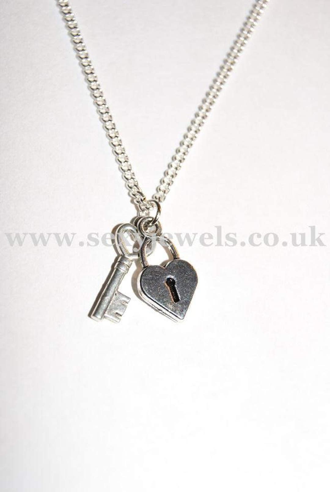 Keyholder Lock and Key Necklace Key Neck Chain Jewellery
