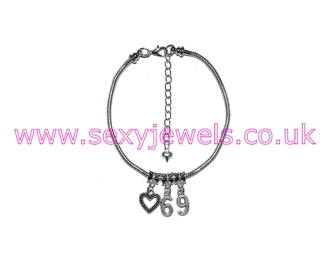 Love Heart 69 Oral Sex Anklet Euro Ankle Chain Jewellery