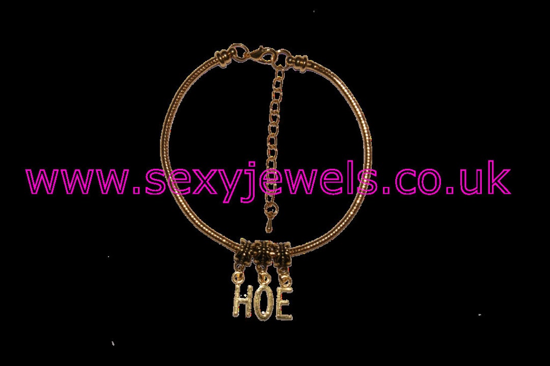 HOE Gold Anklet Euro Ankle Chain Jewellery Fetish Cuckold Etsy