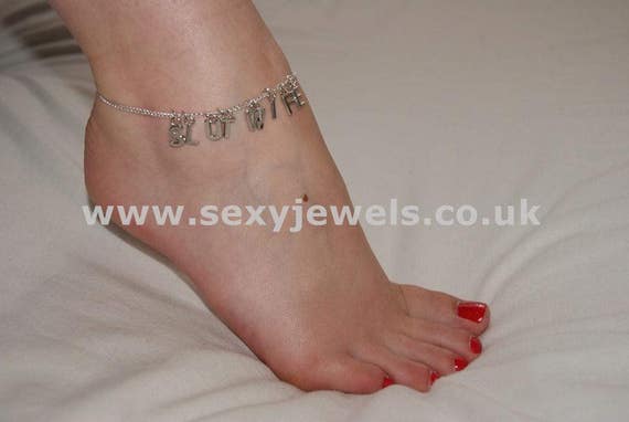 SLUTWIFE Anklet Premium Ankle Chain Jewellery Fetish Cuckold hq nude image