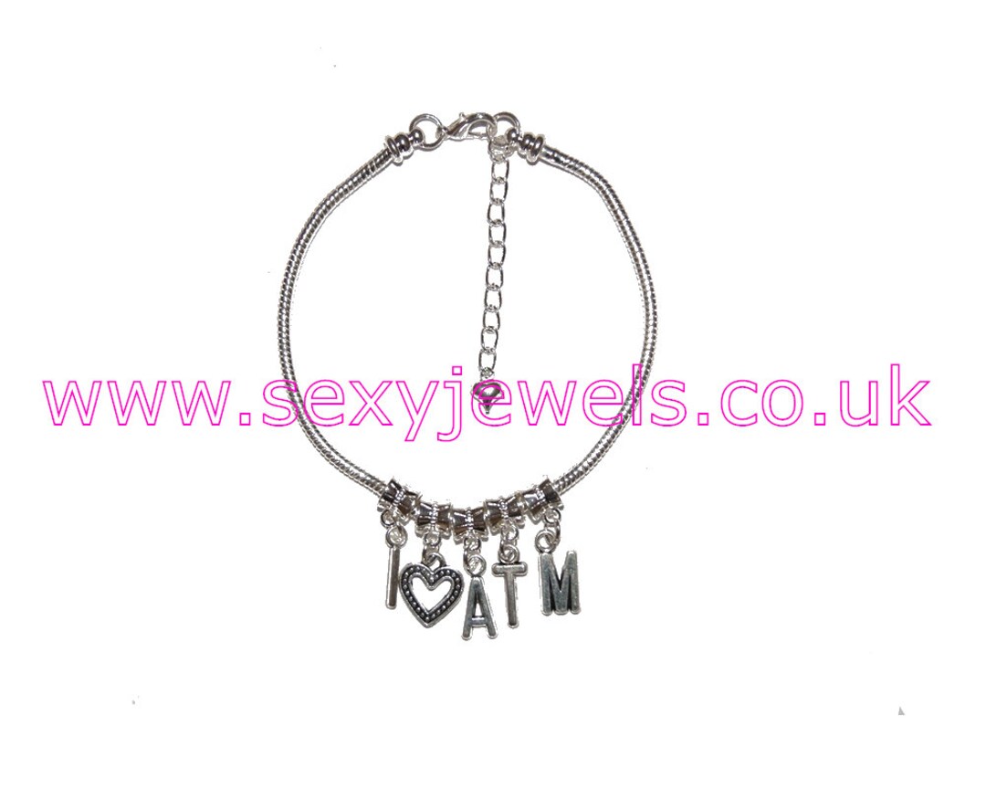 I 3 ATM Heart Anklet Euro Ankle Bracelet Chain Jewellery photo