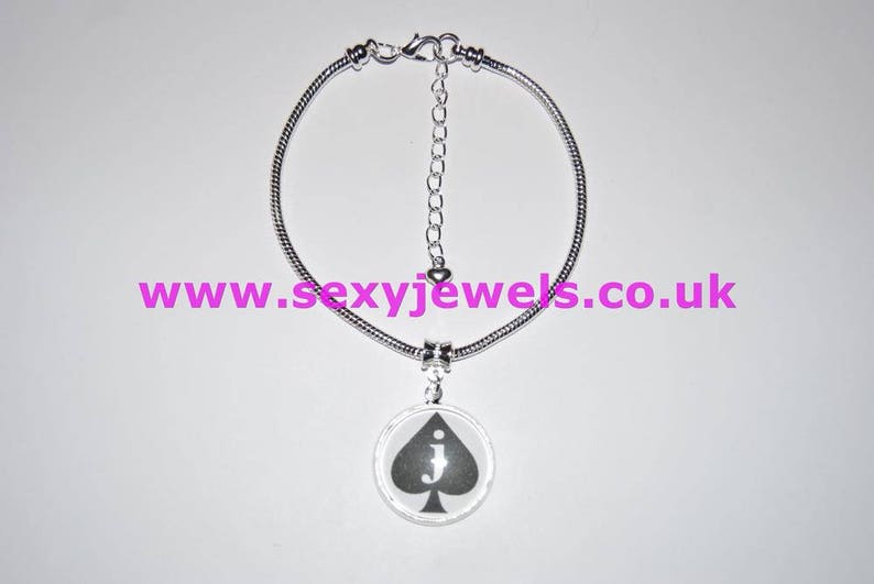 Jack of Spades Dome Anklet Euro Ankle Chain Jewellery Fetish Etsy