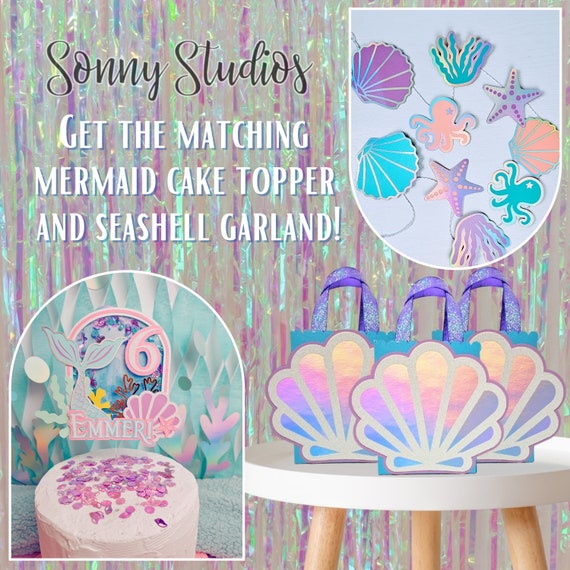 Sea Shell Gift Bags Under the Sea Party Favors Mermaid Party Favors Mermaid  Theme Party Decorations Little Mermaid Party Decorations 
