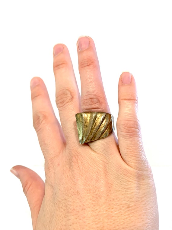 Vintage brass best sale ring