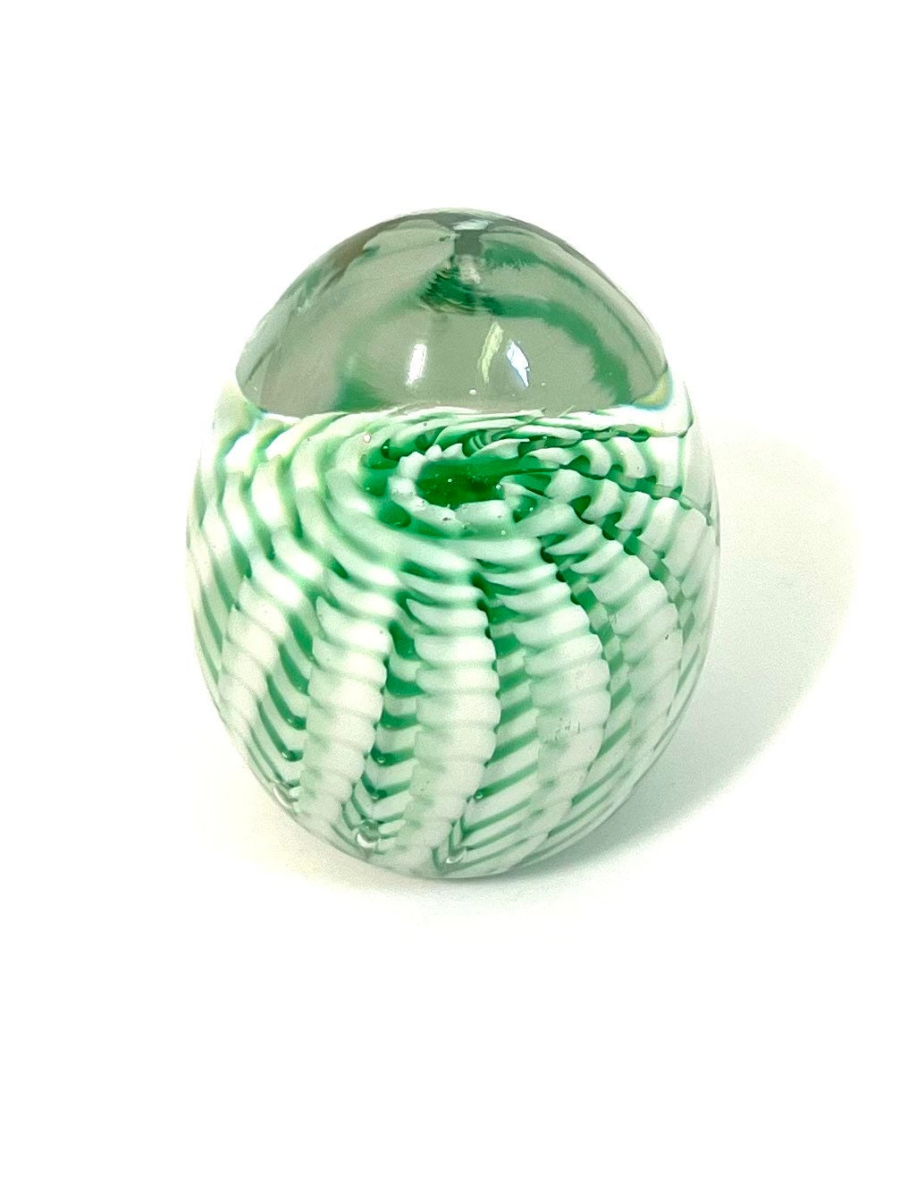 Genuine Murano Glass Paperweight With Sticker Glass Etsy