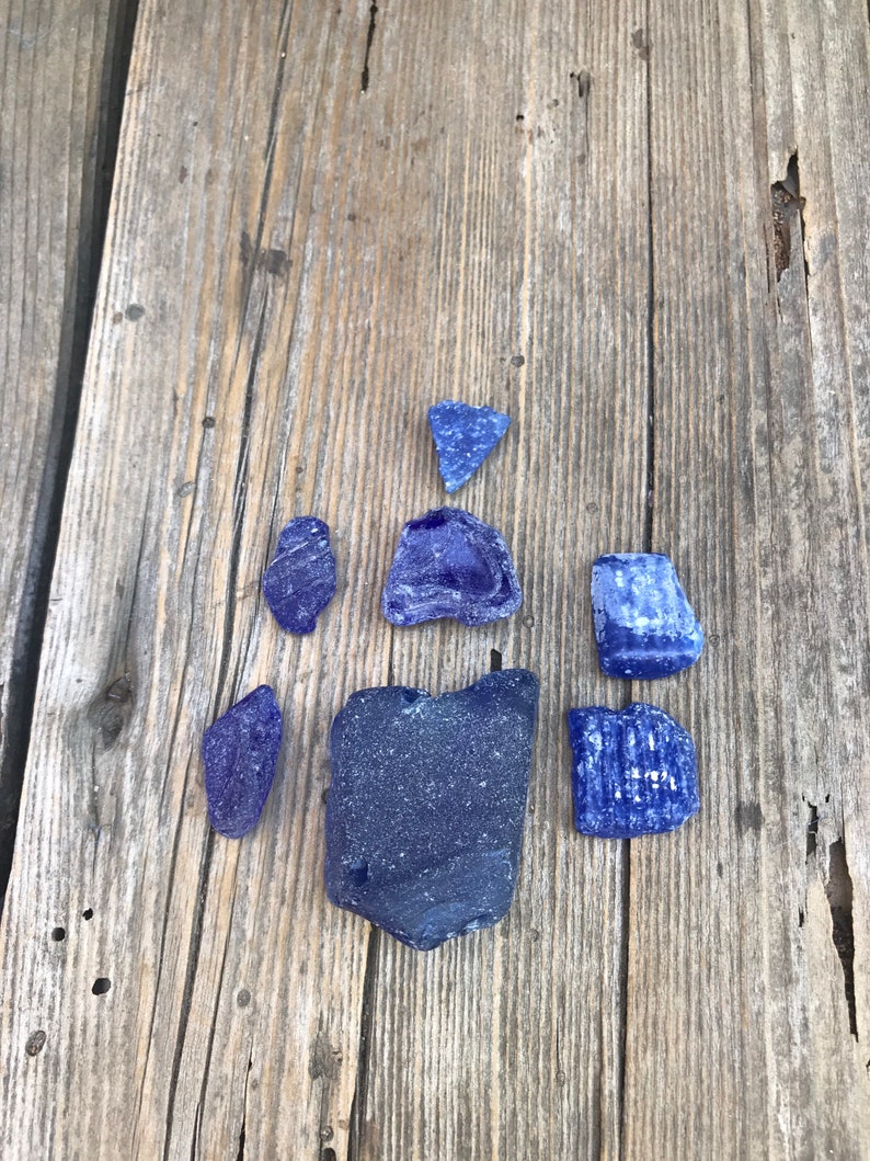 Cobalt Blue SEA GLASS Collection 7 Etsy