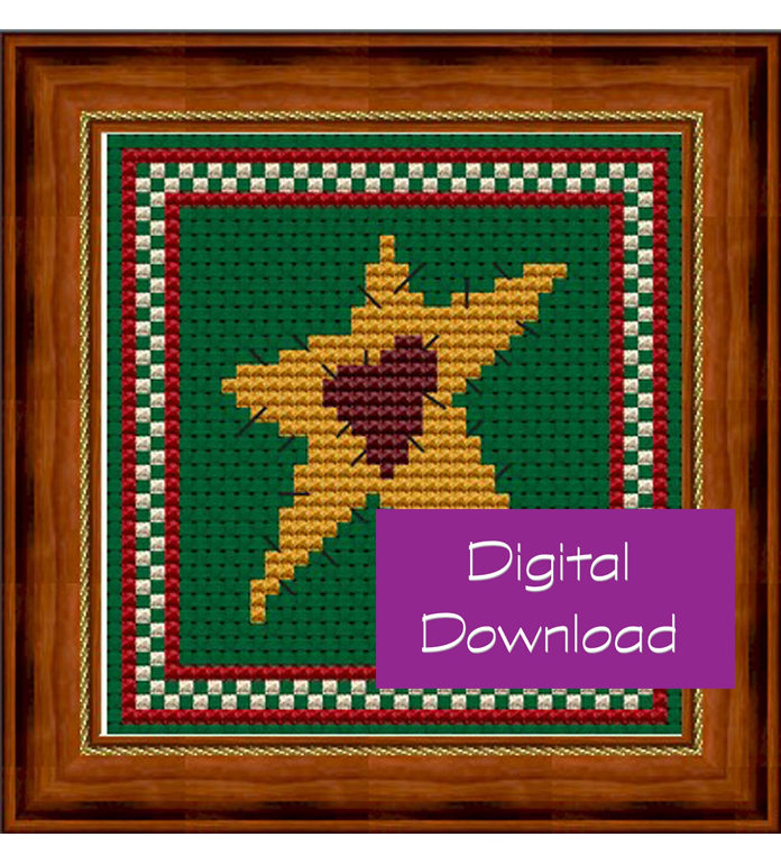 Quilted Star PDF Counted Cross Stitch Pattern Quilt Star - Etsy