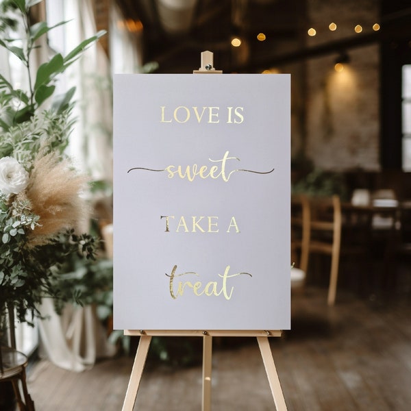Sweet Table Sign Love is Sweet Sign Wedding Sweet Table Sweetie Table Wedding Decor Dessert Table Wedding Table Signs