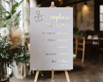 Unplugged Ceremony Sign Social Media Sign No Photos Keep Snaps under Wraps Sign Gold Wedding Sign Foil Wedding Sign Wedding Decor