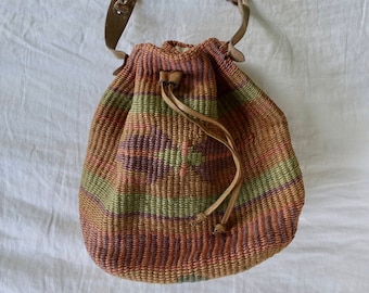 1970s Woven Sisal Bahama Bag