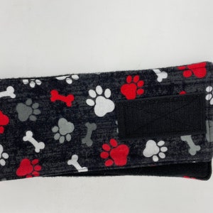 Male Dog Diaper, Adjustable Fleece Belly Band - Waterproof Core, Hook and Loop Closure, Washable Reusable