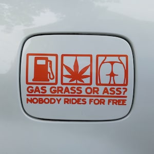 nobody rides for free, car decal, funny decal, bumper sticker, car window decal.