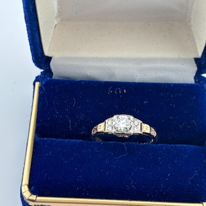 14k Yellow Gold Diamond Ring/Engagement Ring