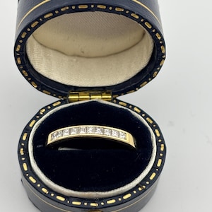 18k Yellow Gold & Diamond Simple Band/Ring