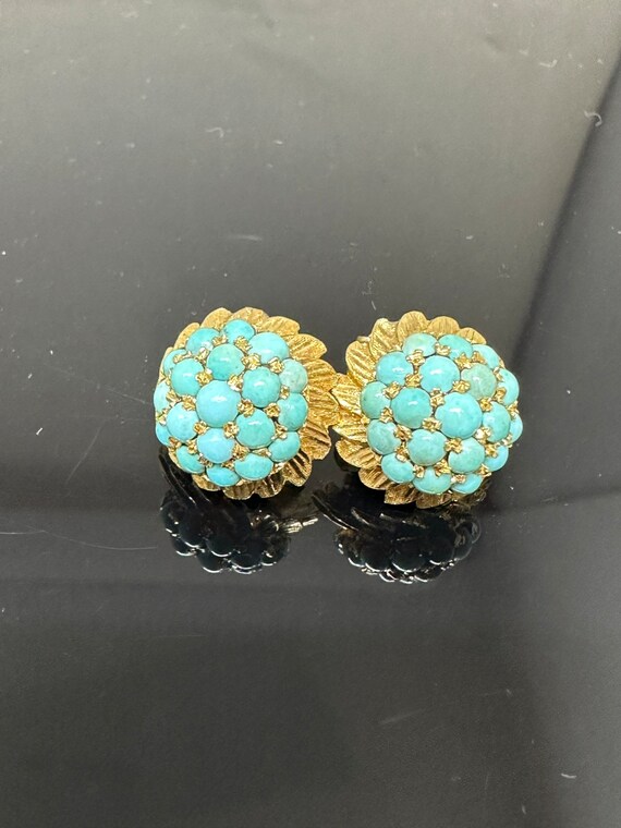 14k Gold & Turquoise Earrings