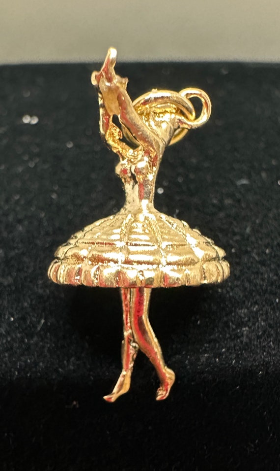 Unique 14k Gold Ballerina Charm/Pendant