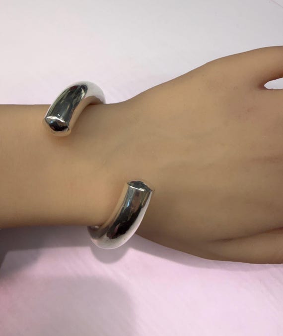 Unique Sterling Silver Bangle Bracelet