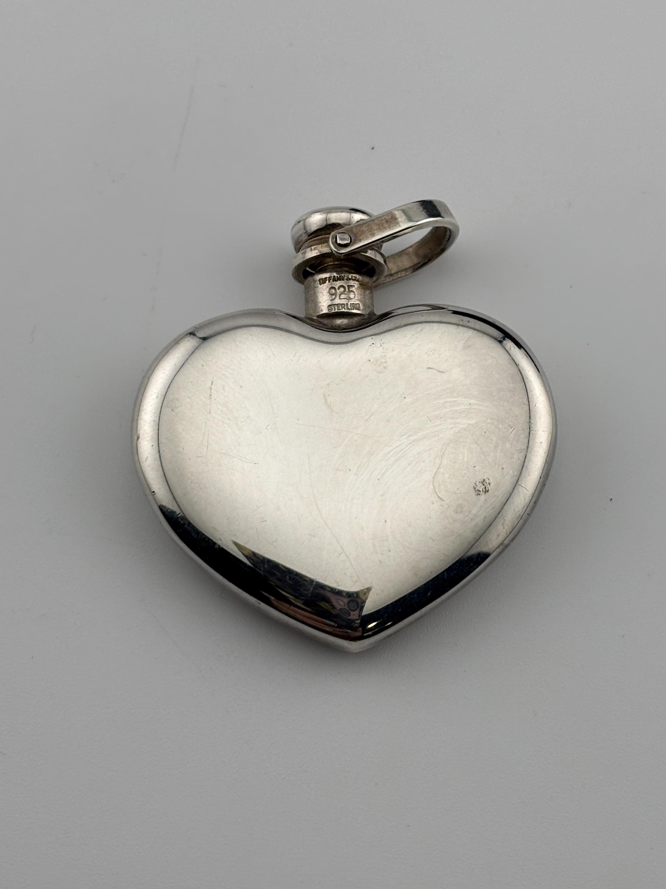 Vintage Tiffany Perfume Bottle Sterling Silver With Original Box
