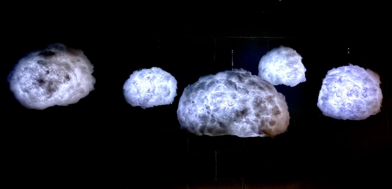 CLOUD LIGHT, hanging cloud, night light, clouds, birthday gift, LED light, nursery decor, cloud decor, cloud lamp, christmas gift, led image 4