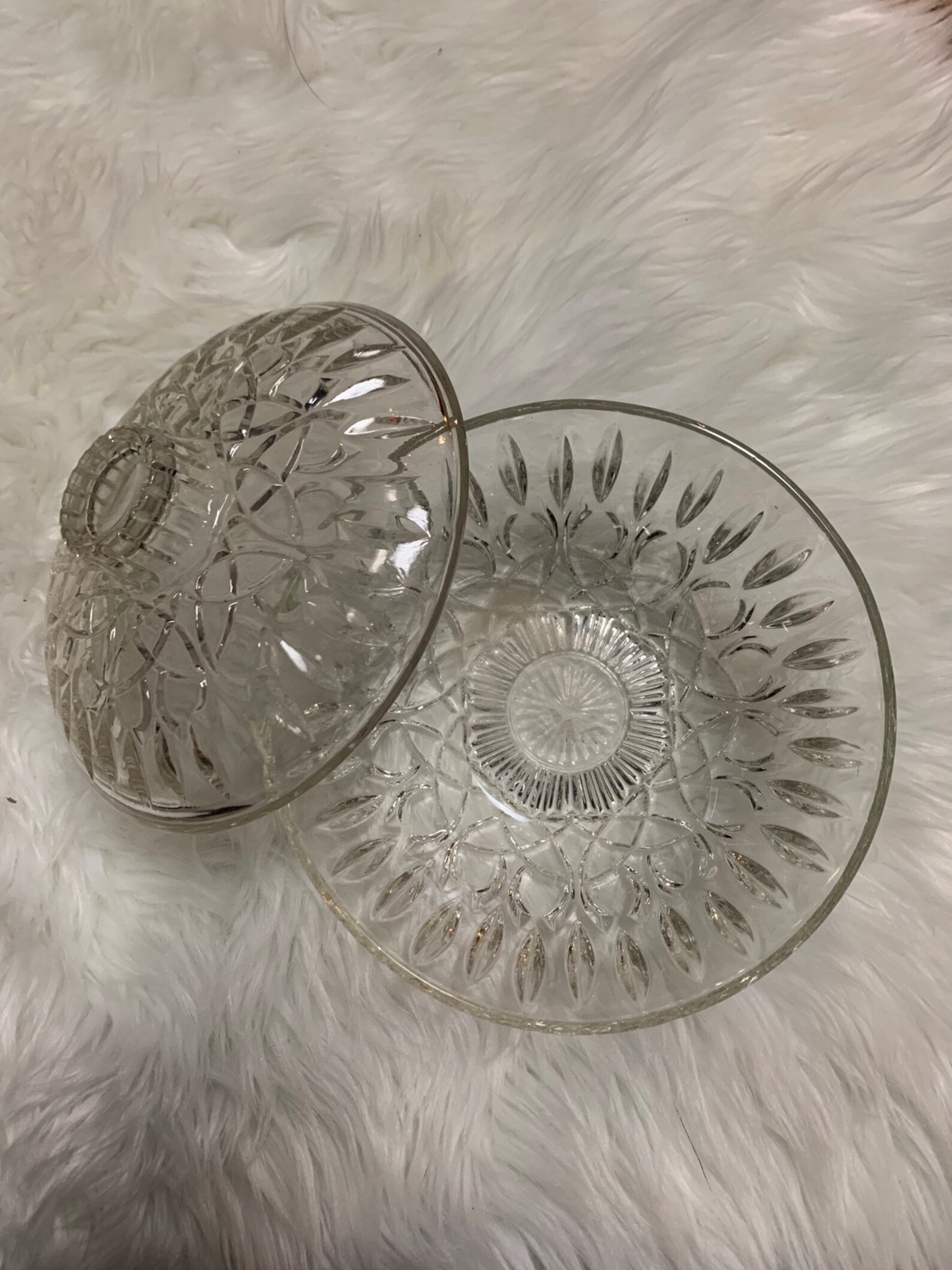 Vintage Pasari Indonesia glass berry bowl with lid Etsy