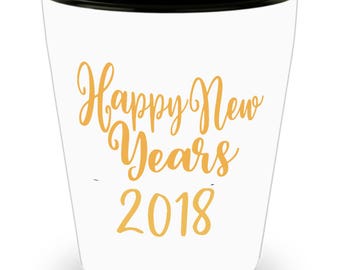 Happy New Year 2018 Shot Glass